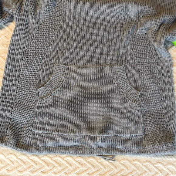 RDI Womens Mock Neck Kangaroo Pocket Tunic Sweater Size XL Pointelle Nordstrom - Picture 7 of 8